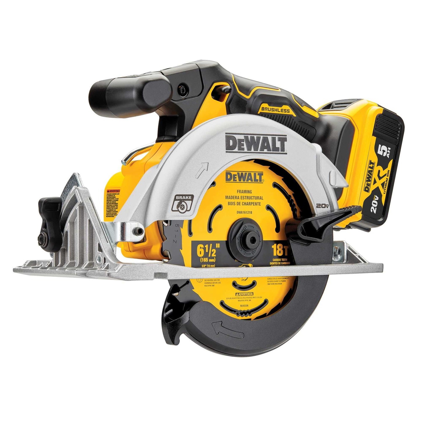 Dewalt DCS565P1 20V Max* 6-1/2 In Brushless Cordless Circular Saw Kit