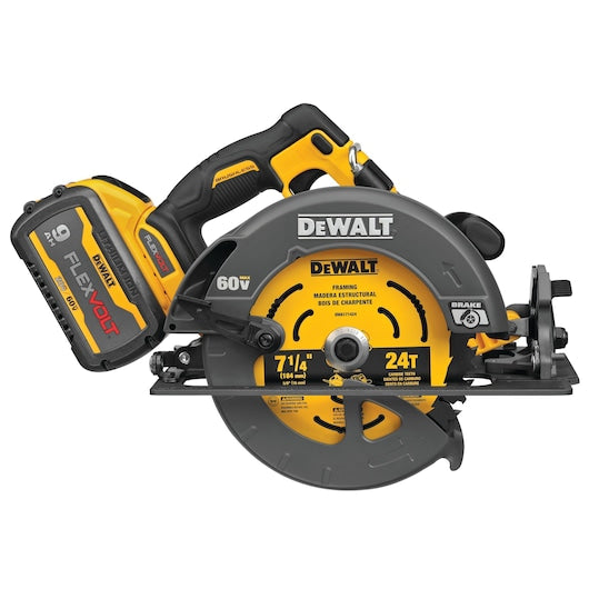 Dewalt DCS578X1 Flexvolt® 60V Max* Brushless 7-1/4 In. Cordless Circular Saw With Brake Kit