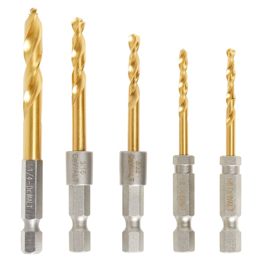 Dewalt DD5155 Impact Ready® Titanium Nitride Coating Drill Bits