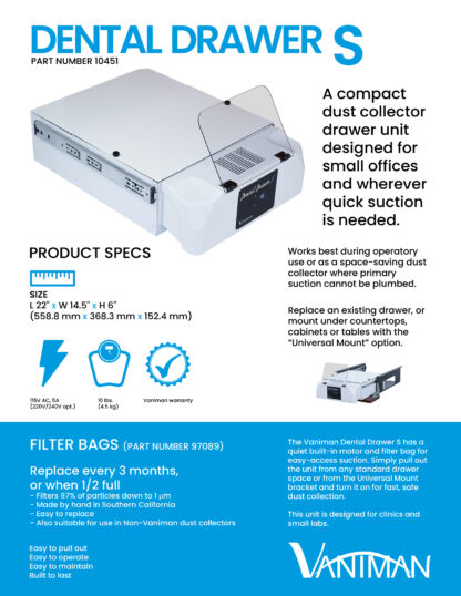 Vaniman 10451 Dental Drawer S