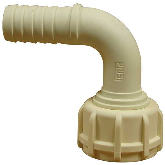 American Lube DEF-75 90 Degree Socket 3/4" Barb x 1" BSP (F) Plastic Fitting for DEF