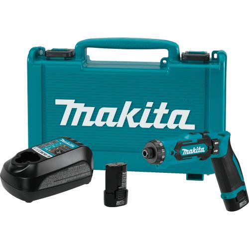 Makita DF012DSE 7.2V Lithium‘Ion Cordless 1/4" Hex Driver‘Drill Kit with Auto‘Stop Clutch