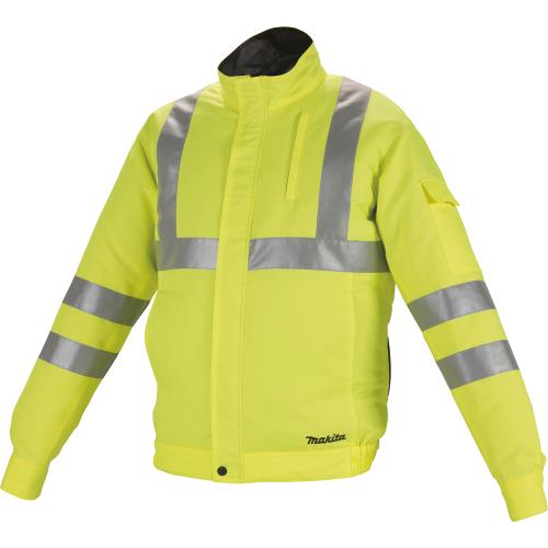 Makita DFJ214ZL 18V LXT® Lithium‘Ion Cordless High Visibility Fan Jacket, Jacket Only (L)