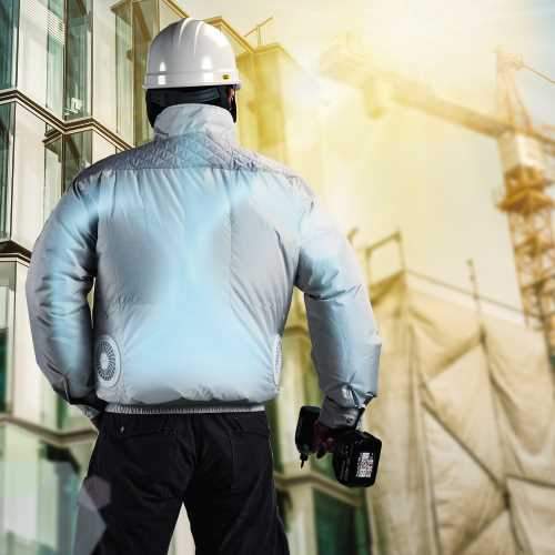 Makita DFJ405ZM 18V LXT® Lithium‘Ion Cordless UV Resistant Fan Jacket, Jacket Only (M)