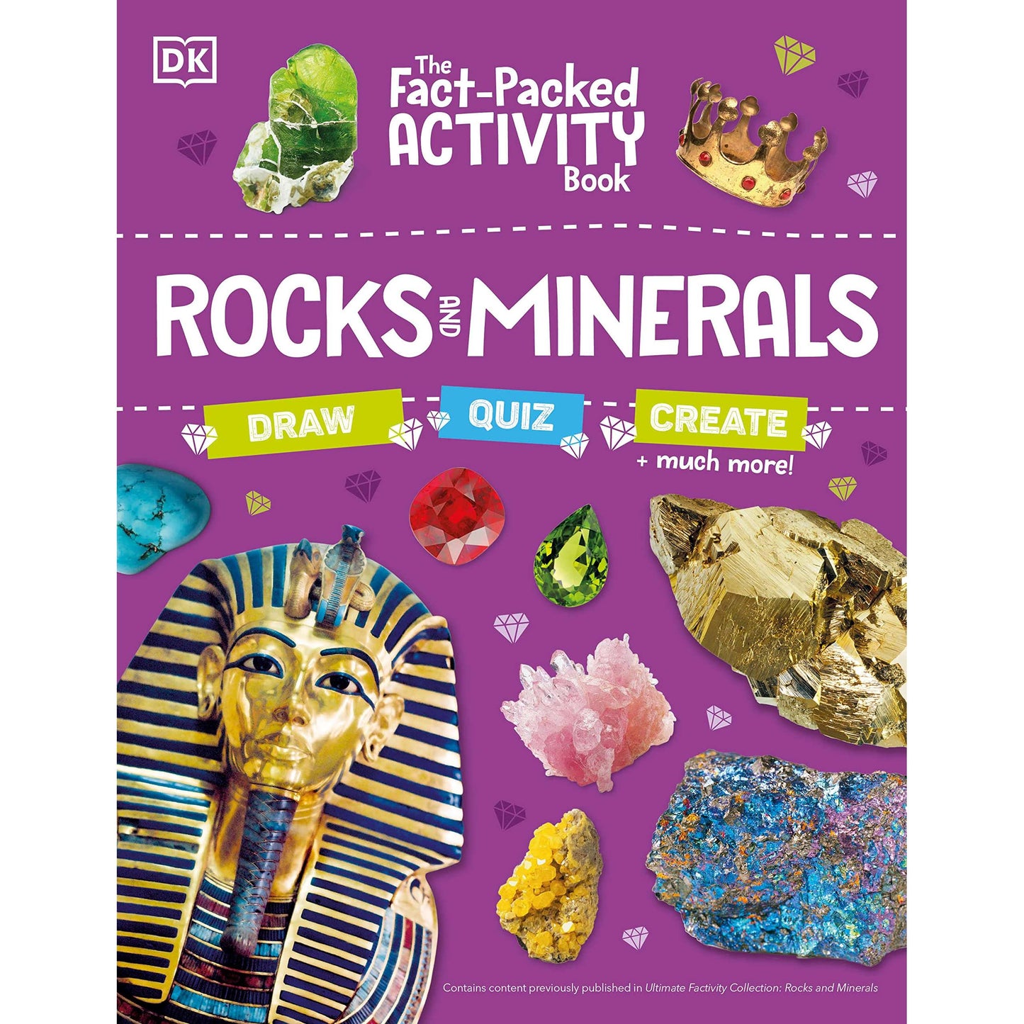 Paradise Clay DKP130 The Fact-Packed Activity Book: Rocks and Minerals: With More Than 50 Activities, Puzzles, and More! - Book
