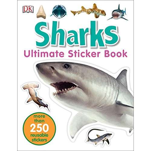Paradise Clay DKP129 Ultimate Sticker Book: Sharks - Book