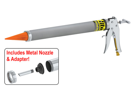 Albion Engineering DL-59-T27A 30oz Air-Powered Bulk Gun w/ Teflon Barrel and Orange Cone Nozzles