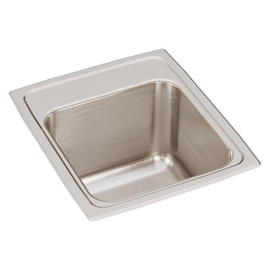 Elkay DLR151710 Lustertone® Classic Stainless Steel 15" x 17-1/2" x 10" Single Bowl Drop-in Sink