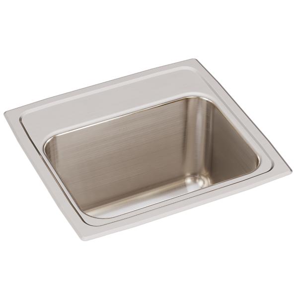 Elkay DLR171610 Lustertone® Classic Stainless Steel 17" x 16" x 10-1/8" Single Bowl Drop-in Sink