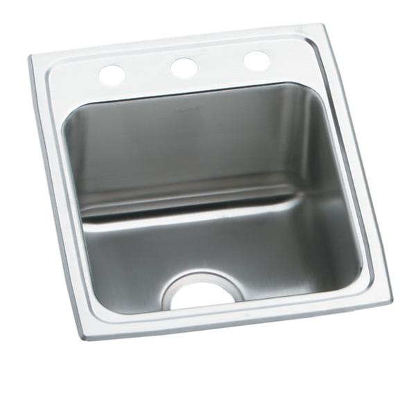 Elkay LRAD152260 Lustertone® Classic Stainless Steel 15" x 22" x 6" Single Bowl Drop-in ADA Sink