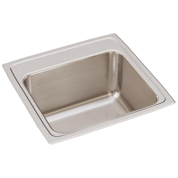 Elkay DLR191910 Lustertone® Classic Stainless Steel 19-1/2" x 19" x 10-1/8" Single Bowl Drop-in Laundry Sink