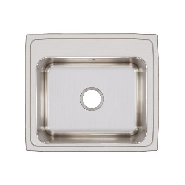 Elkay DLRQ221910 Lustertone® Classic Stainless Steel 22" x 19-1/2" x 10-1/8" Single Bowl Drop-in Sink with Quick-clip