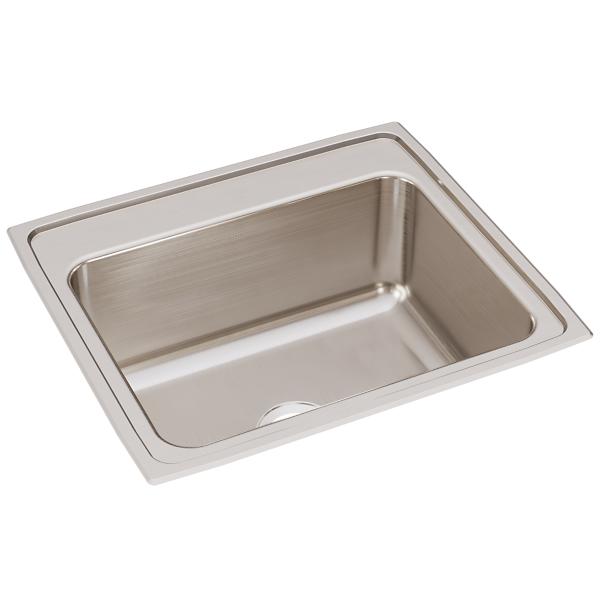 Elkay DLR252210 Lustertone® Classic Stainless Steel 25" x 22" x 10-3/8" Single Bowl Drop-in Sink
