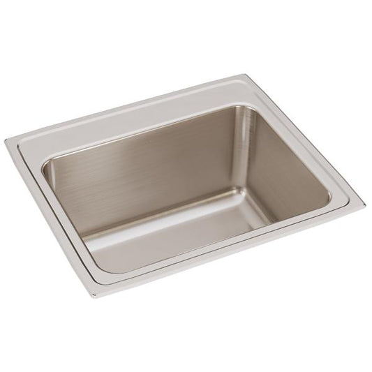 Elkay DLR252212 Lustertone® Classic Stainless Steel 25" x 22" x 12-1/8" Single Bowl Drop-in Sink
