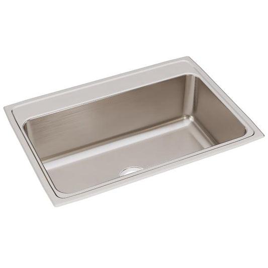 Elkay DLRQ312210 Lustertone® Classic Stainless Steel 31" x 22" x 10-1/8" Single Bowl Drop-in Sink with Quick-clip