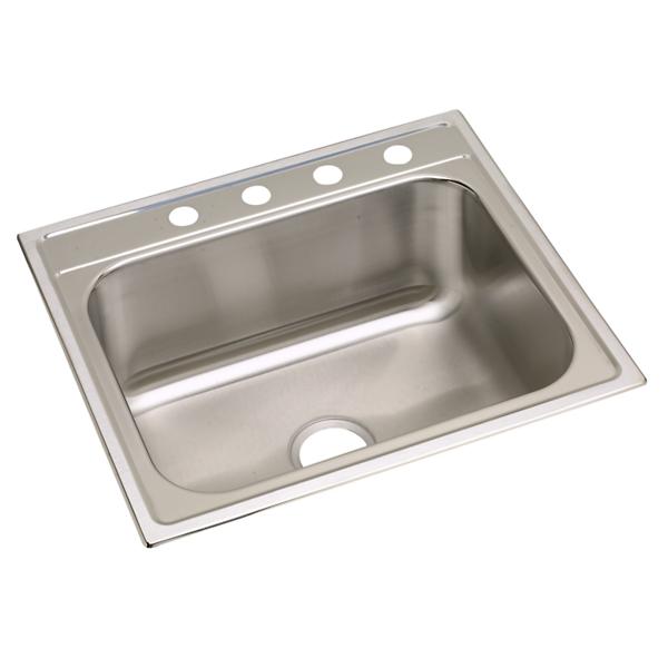 Elkay DPC1252210 Dayton® Stainless Steel 25" x 22" x 10-1/4" Single Bowl Drop-in Sink