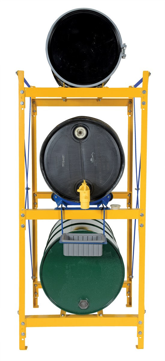 Vestil DRK-1-3 Drum Storage Rack, 1 Wide, 3 High