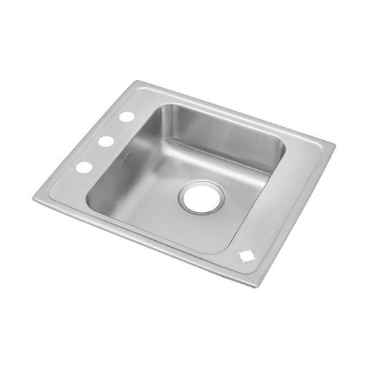 Elkay DRKADQ222065 Lustertone® Classic Stainless Steel 22" x 19-1/2" x 6-1/2" Single Bowl Drop-in Classroom ADA Sink