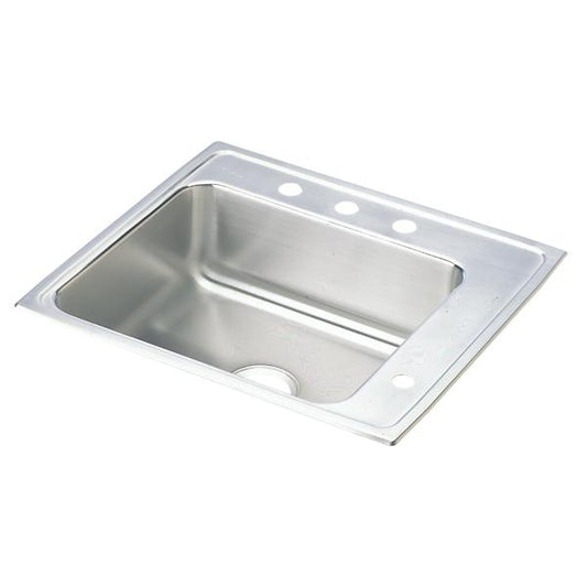 Elkay DRKAD222060R Lustertone® Classic Stainless Steel 22" x 19-1/2" x 6" Single Bowl Drop-in Classroom ADA Sink