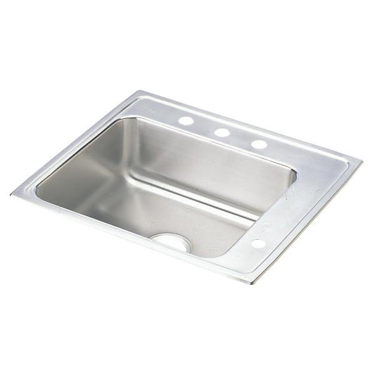 Elkay DRKAD222050R Lustertone® Classic Stainless Steel 22" x 19-1/2" x 5" Single Bowl Drop-in Classroom ADA Sink