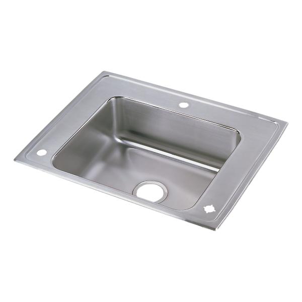 Elkay DRKAD282240 Lustertone Classic Stainless Steel 28" x 22" x 4" Single Bowl Drop-in Classroom ADA Sink