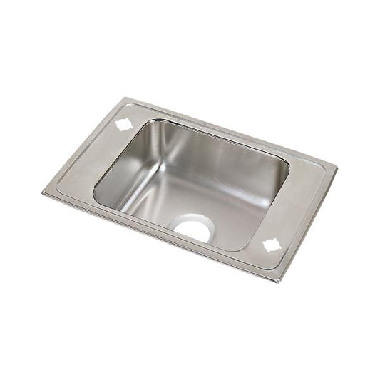 Elkay DRKR3119 Lustertone® Classic Stainless Steel 31" x 19-1/2" x 7-5/8" Single Bowl Drop-in Classroom Sink