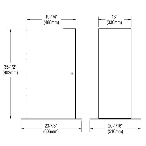 Elkay DSCABWH Water Dispenser Cabinet