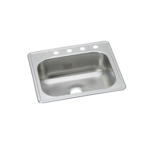 Elkay DSEW1012522 Dayton® Stainless Steel 25" x 22" x 8-1/16" Single Bowl Drop-in Sink (10 Pack)