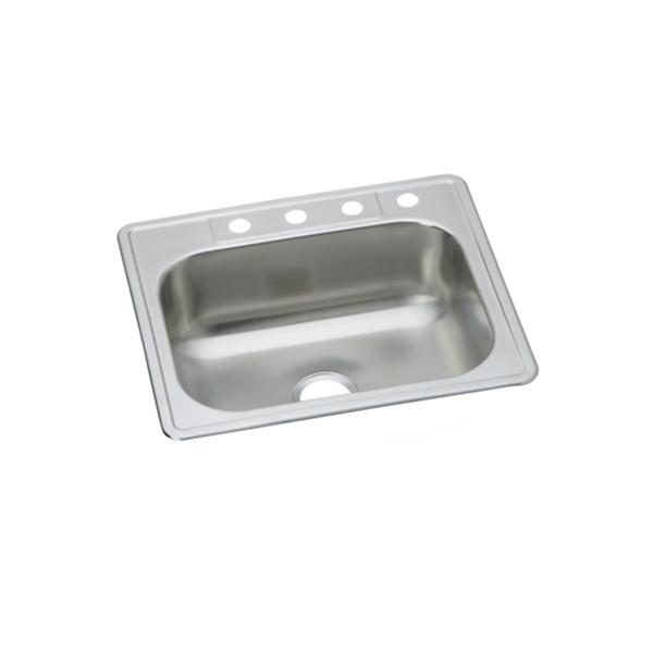 Elkay DSE12522 Dayton® Stainless Steel 25" x 22" x 8-1/16" Single Bowl Drop-in Sink