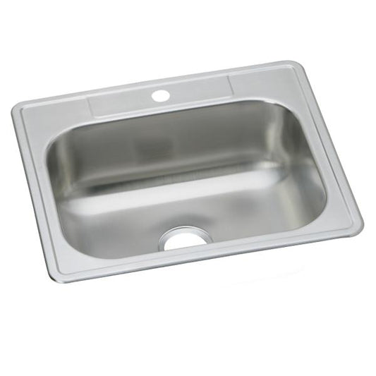 Elkay DSEW4012522 Dayton® Stainless Steel 25" x 22" x 8-1/16" Single Bowl Drop-in Sink (40 Pack)