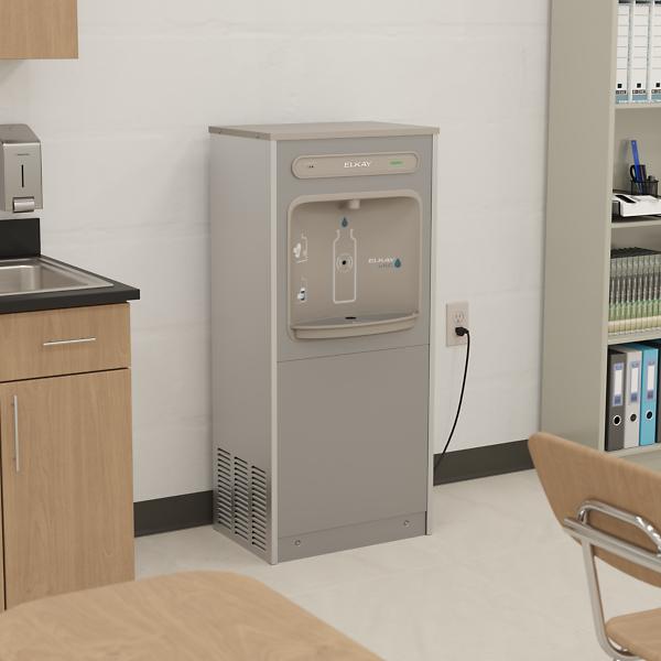 Elkay DSSBF8S ezH2O® Floor Standing Bottle Filling Station Filtered Refrigerated Stainless Steel