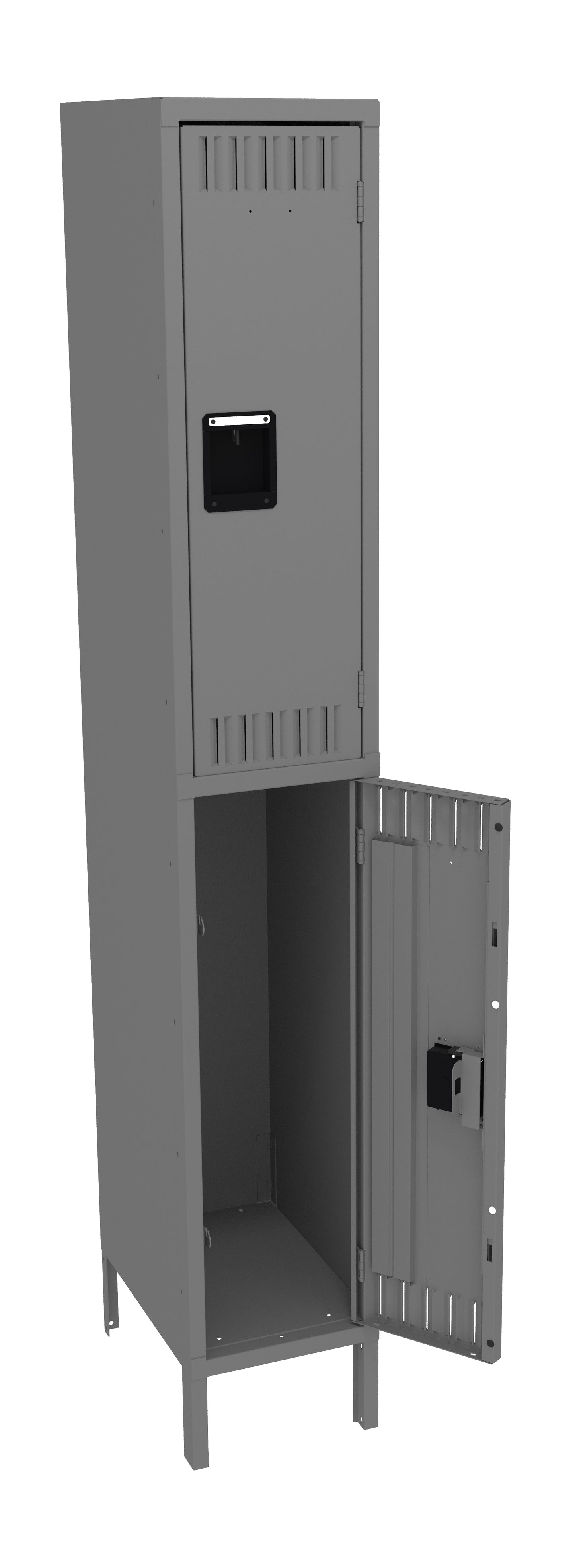 Tennsco DTK-121836-1 Double Tier Locker - One Wide With Legs (Unassembled)