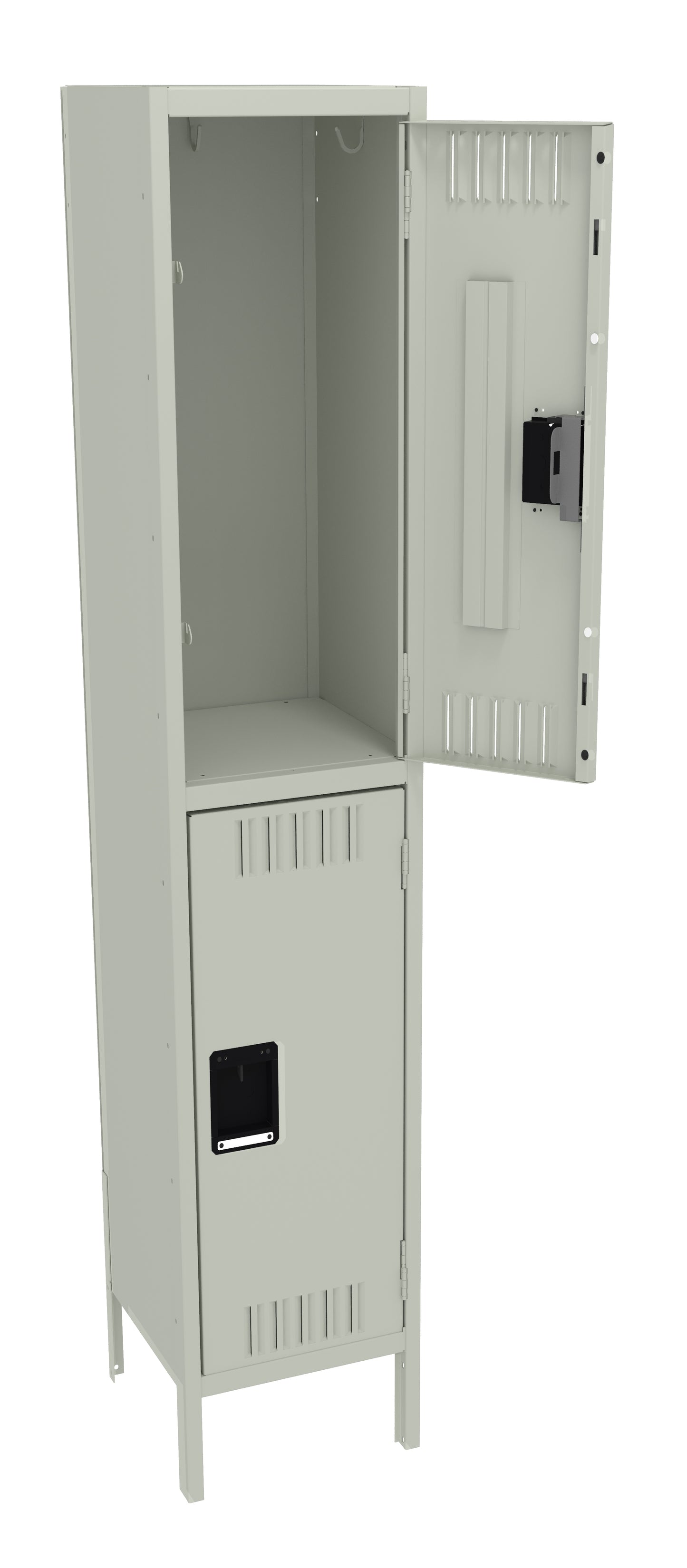 Tennsco DTS-151536-1 Double Tier Locker - One Wide With Legs (Assembled)