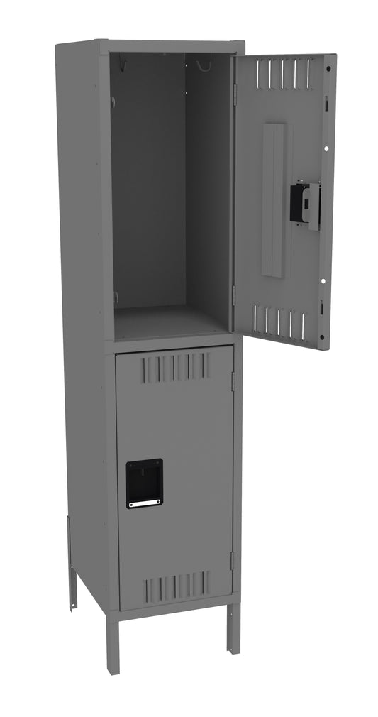 Tennsco DTS-151830-1 Double Tier Locker - One Wide With Legs (Assembled)