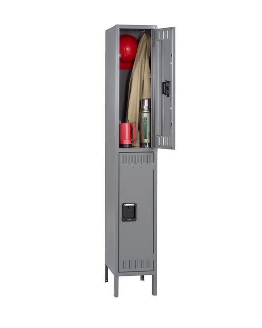 Tennsco DTS-121236-1 Double Tier Locker - One Wide With Legs (Assembled)