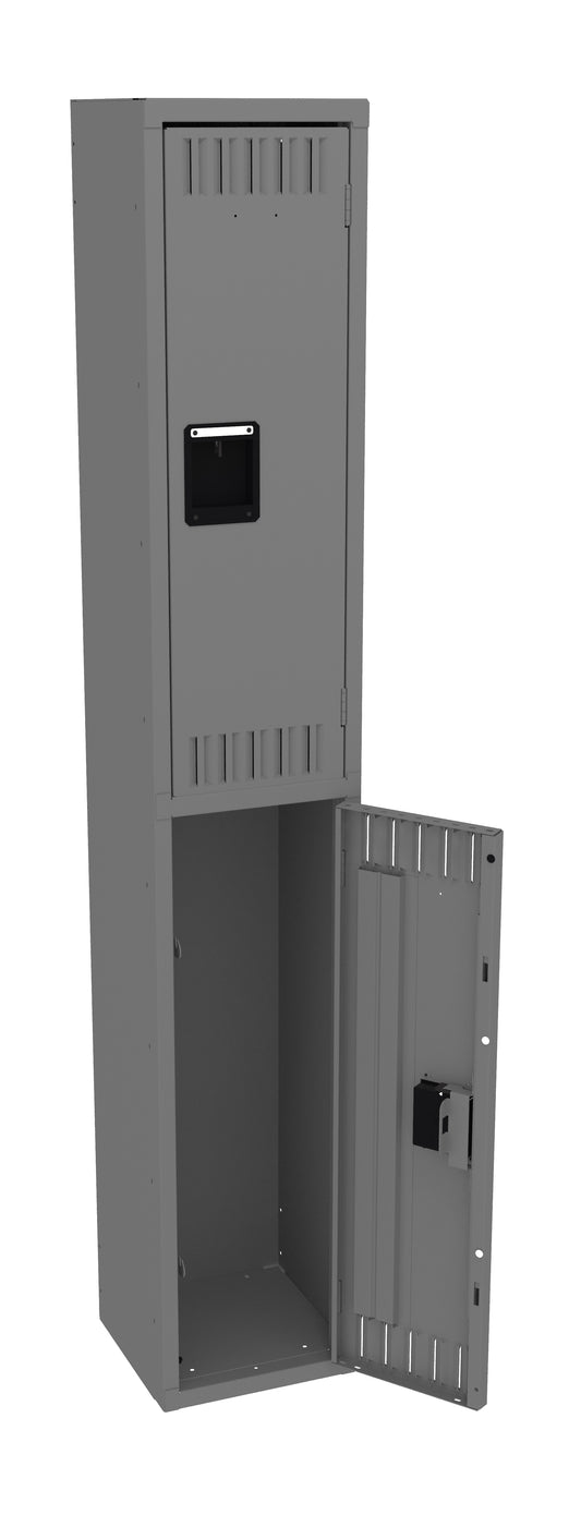 Tennsco DTK-121236-A Double Tier Locker - One Wide, No Legs (Unassembled)