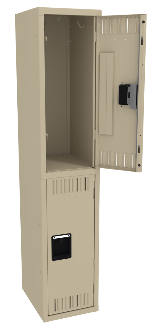 Tennsco DTK-121530-A Double Tier Locker - One Wide, No Legs (Unassembled)