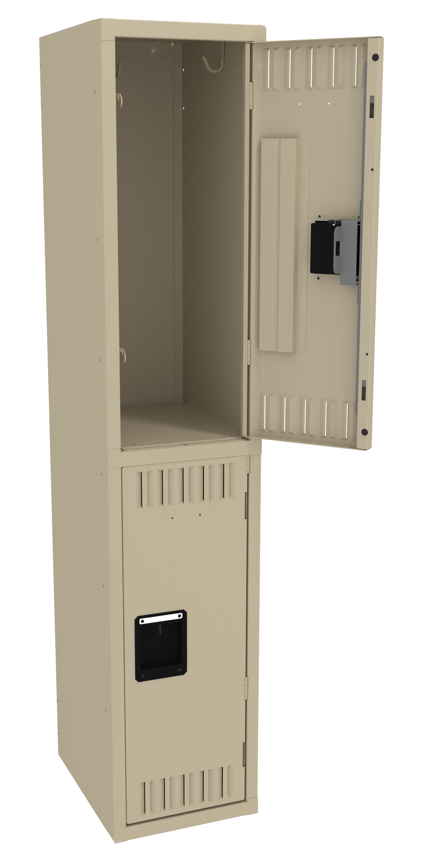 Tennsco DTS-121530-A Double Tier Locker - One Wide, No Legs (Assembled)