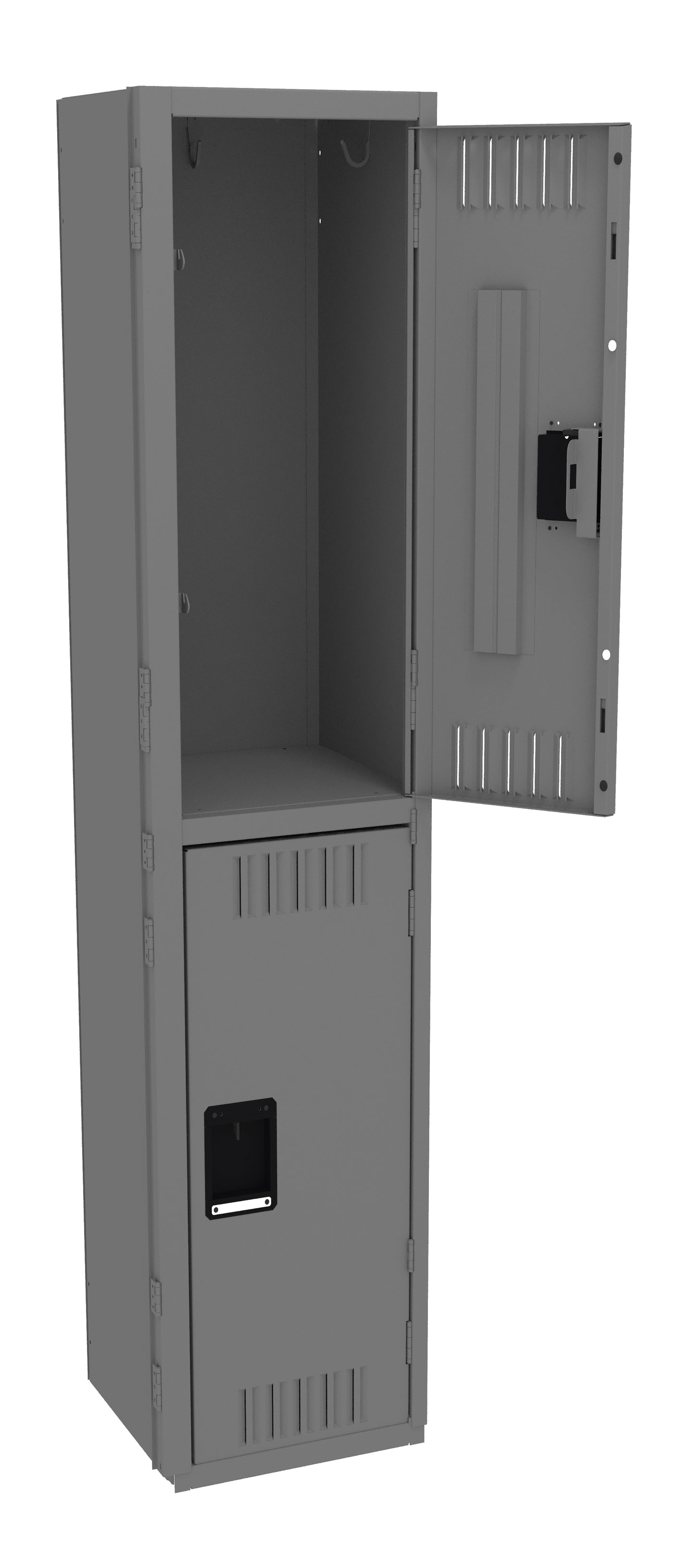 Tennsco DTK-151536-A Double Tier Locker - One Wide, No Legs (Unassembled)