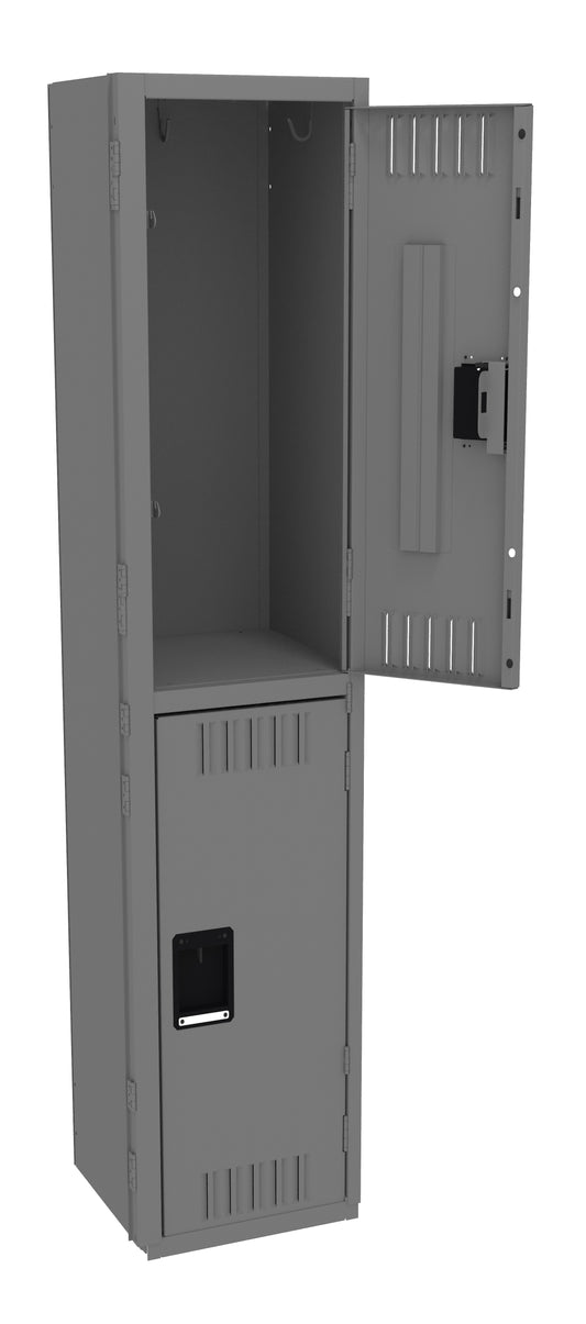 Tennsco DTK-151536-A Double Tier Locker - One Wide, No Legs (Unassembled)