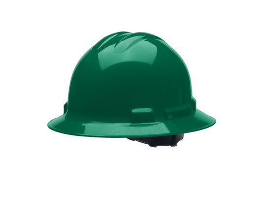 Cordova Safety H34R9 Ratchet, 4-Point, Duo Safety™, Hard Hat, Full Brim, Forest Green