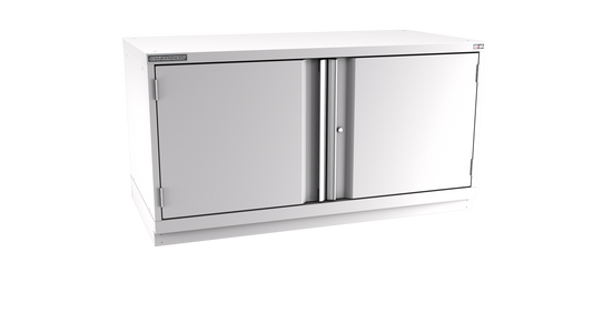 Champion Tool Storage DW1200-2FDIL-FTB-LG 2-Door Standard Depth Modular Cabinet DW1200 | 56-1/2"W x 29-7/8"H x 28-1/2"D, Light Gray