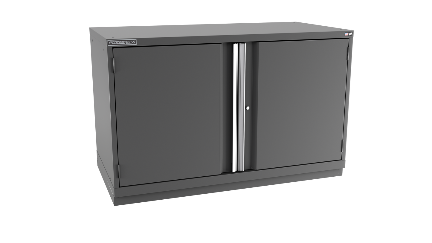 Champion Tool Storage DW1500-2FDIL-FTB-DG 2-Door Standard Depth Modular Cabinet DW1500 | 56-1/2"W x 35-7/8"H x 28-1/2"D, Dark Gray