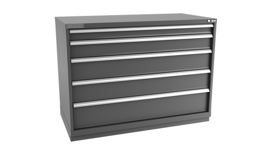 Champion Tool Storage DW1800-0501-ILC-FTB-DG 5-Drawer Standard Depth Modular Cabinet DW0501 | 56-1/2"W x 41-3/4"H x 28-1/2"D, Dark Gray
