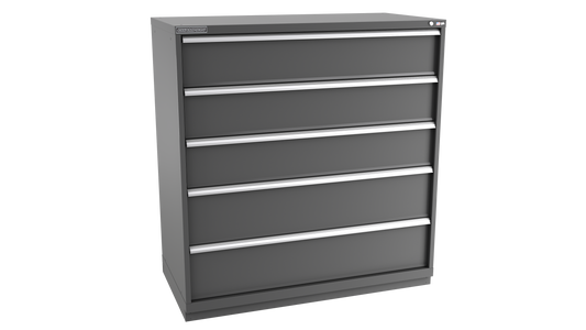 Champion Tool Storage DW2700-0501-ILC-FTB-DG 5-Drawer Standard Depth Modular Cabinet DW0501 | 56-1/2"W x 59-1/2"H x 28-1/2"D, Dark Gray