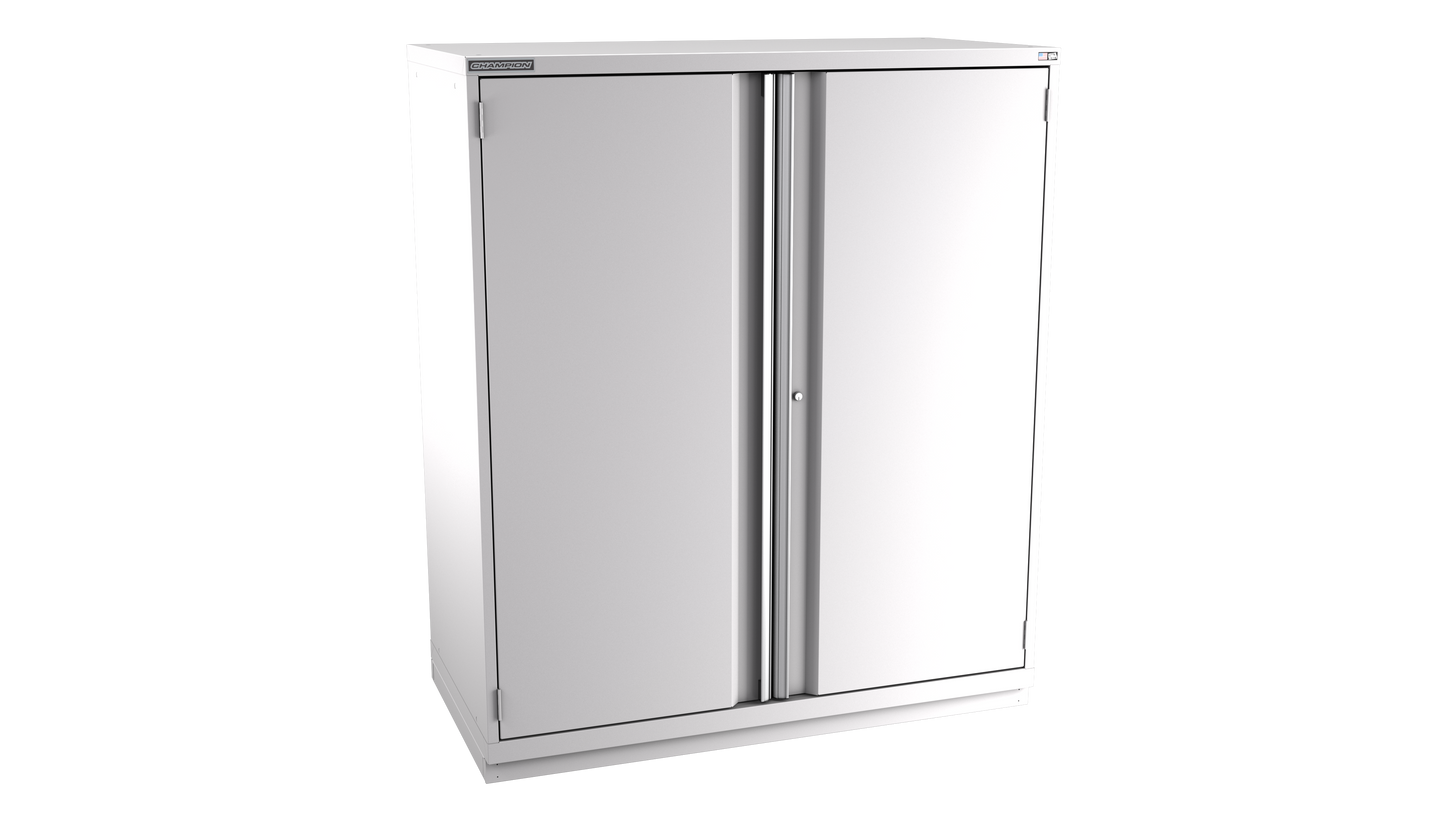 Champion Tool Storage DW3050-2FDIL-FTB-LG 2-Door Standard Depth Modular Cabinet DW3050 | 56-1/2"W x 66-3/8"H x 28-1/2"D, Light Gray