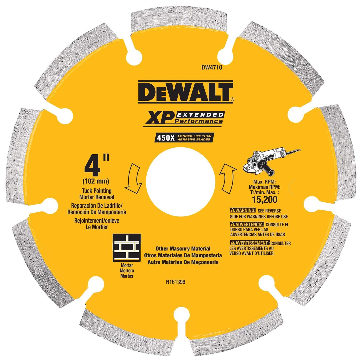 Dewalt DW4739 4" X .250 Xp Tuck Point Blade