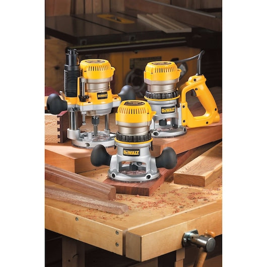 Dewalt DW618 2-1/4 Hp Electronic Vs Fixed Base Router