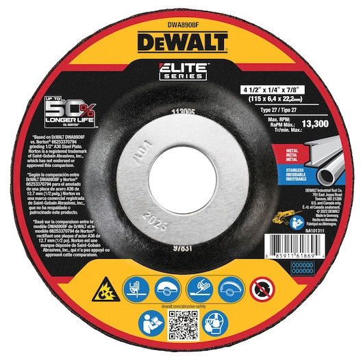 Dewalt DWA8908F Xp Ceramic Fast Grind Wheel