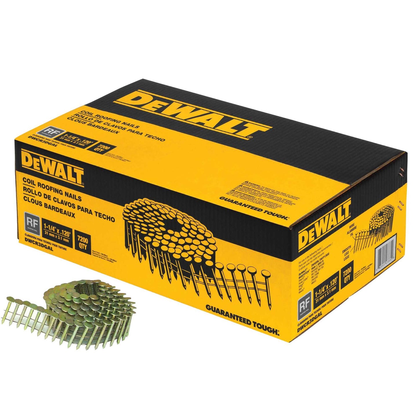 Dewalt DWCR3DGAL 1-1/4" Coil Roofing Nail